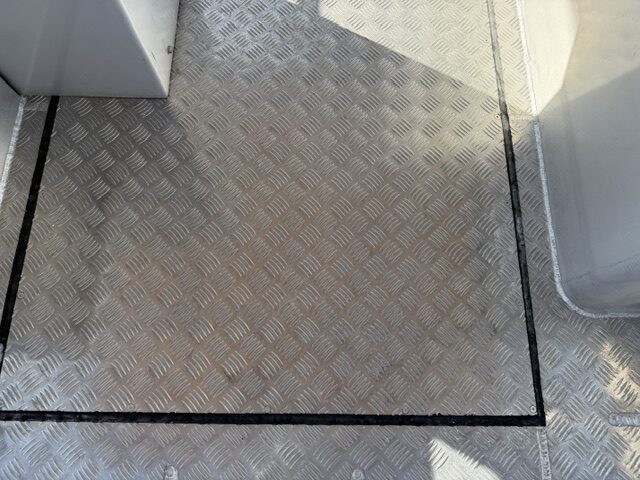 Checker plate deck