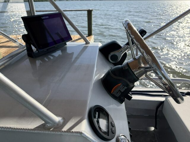 Helm detail of the Florida Landing Craft boat
